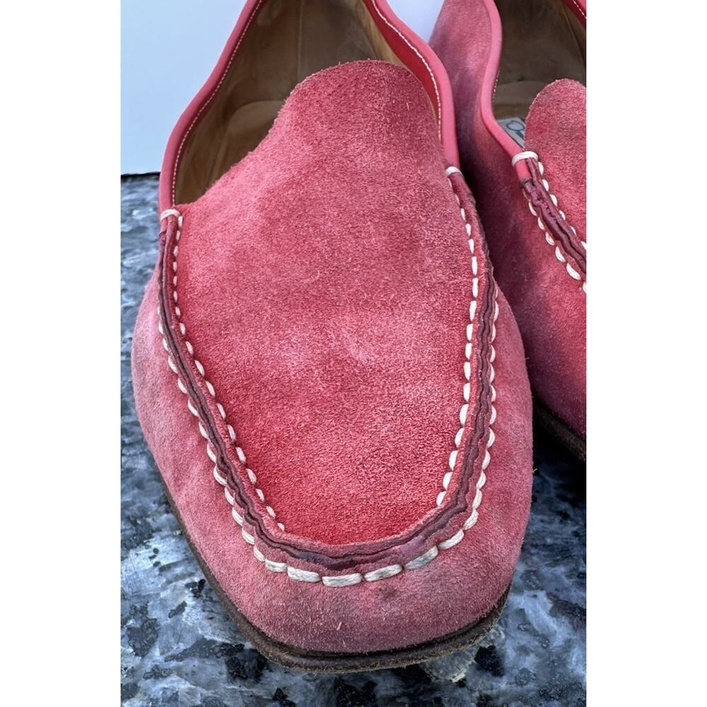 Oscar de la Renta red suede loafers Women’s Size 39.5 - Picture 6 of 15